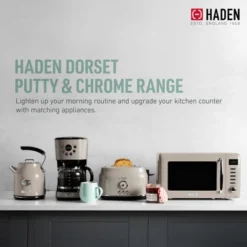 Haden Coffee Machine, 12 Cup Drip Coffee Maker Bundled With Dorset 1.7 Liter Stainless Steel Electric Hot Water Kettle, Putty & Chrome -Kitchen Appliances GUEST 00b227bf 603c 419c b56e 0c8264087040