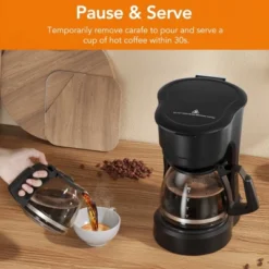Kismile 5-Cup Drip Coffee Maker, Delay Brew, Keep Warm Plate, 25oz Water Reservoir, Reusable Filter, One-Touch Switch, Overheat-protection -Kitchen Appliances GUEST 017576d6 254e 4a17 9327 1624e2e75147