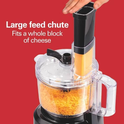 Hamilton Beach Bowl Scraper Food Processor Black - 70743: 450W, 2 Speeds, Dishwasher-Safe, 64oz Capacity, Chops, Full-Size 7 Hamilton Beach Bowl Scraper Food Processor Black - 70743: 450W, 2 Speeds, Dishwasher-Safe, 64oz Capacity, Chops, Full-Size - Image 7