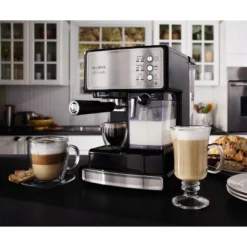 Mr. Coffee® Mr. Coffee Programmable Espresso, Cappuccino, Coffee Maker With Automatic Milk Frother And 15-Bar Pump Stainless Steel Black: ECMP1000 10 Mr. Coffee® Mr. Coffee Programmable Espresso, Cappuccino, Coffee Maker With Automatic Milk Frother And 15-Bar Pump Stainless Steel Black: ECMP1000 -Kitchen Appliances GUEST 0367232f 58b7 4998 92be 765aa4bccdbd