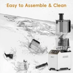WHALL® Cold Press Juicer Machine With Touchscreen, Slow Masticating Machines With 4.5" Extra Large Feed Chute, Reverse Function, Soft & Hard Models -Kitchen Appliances GUEST 03d86434 7514 4352 874d e890947f408b
