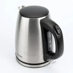 Aroma 1L Electric Water Kettle - Stainless Steel: Tea Kettle, Water Heater, Overheat Protection, 360° Rotating Base