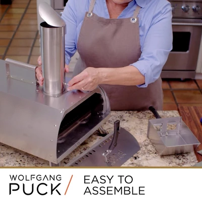 Wolfgang Puck Outdoor Pizza Oven, Durable Stainless Steel, Portable Pizza Oven, Compact Storage, Pellet Pizza Oven 4 Wolfgang Puck Outdoor Pizza Oven, Durable Stainless Steel, Portable Pizza Oven, Compact Storage, Pellet Pizza Oven - Image 4