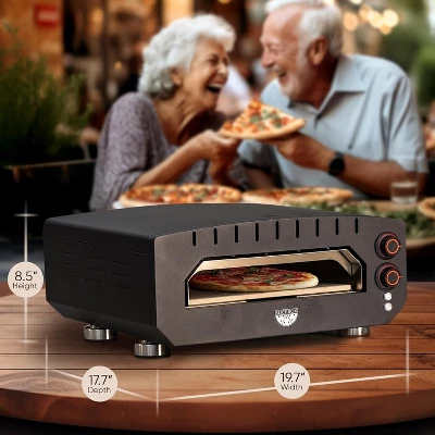 Aspect Living Slice Box Electric Pizza Oven, Countertop Cooking, Heats Up To 750 Degrees, Digital Thermometer, Pizza Stone, And Pizza Peel Included 4 Aspect Living Slice Box Electric Pizza Oven, Countertop Cooking, Heats Up To 750 Degrees, Digital Thermometer, Pizza Stone, And Pizza Peel Included - Image 4