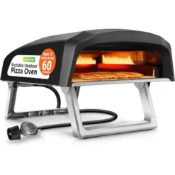 NutriChef Portable Gas-Fired Outdoor Pizza Oven NCPIZOVN.5 - 12" Pizza Stone, 932°F -Kitchen Appliances GUEST 066d39d4 9e7b 4da5 990f f44371067496