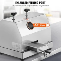 VEVOR Commercial Sugar Cane Juicer, 110LBS/H High Output Sugarcane Juicer Machine With 3 Stainless Steel Rollers And 2.4" Large Inlet -Kitchen Appliances GUEST 06930213 4952 4bdf bd3c 5dfee62dc0fe