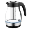 Brentwood Glass 1.7 Liter Electric Kettle With Tea Infuser In Black