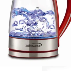 Brentwood Tempered Glass Tea Kettles, 1.7-Liter, Red -Kitchen Appliances GUEST 0712f8be a1a9 4e9b 9b14 ecd69c08ba6e