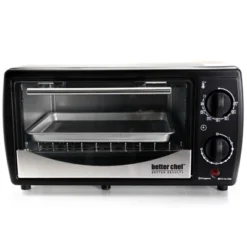 Better Chef 9 Liter Toaster Oven Broiler In Black With Stainless Stell Front -Kitchen Appliances GUEST 07277fca 89a2 4ed7 a05f e8c70310dd0b