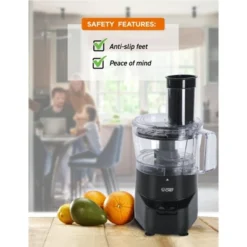 COMMERCIAL CHEF 4-Cup Food Processor 450W With 2 Speeds, Black -Kitchen Appliances GUEST 077c309e fc68 4771 9c4f fd0a56233c93