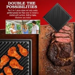 Deco Chef Electric Pizza Oven With 12" 2-in-1 Pizza Stone & Grill, 13" Double Wall Oven -Kitchen Appliances GUEST 07a33280 20d4 4c54 b5e0 f3acd0fe9059