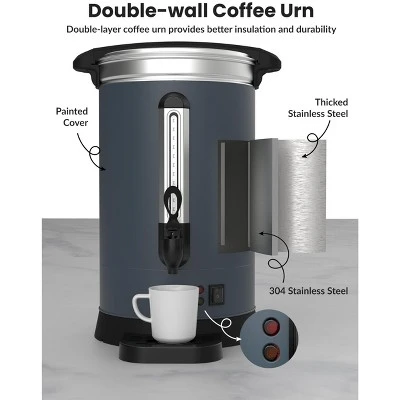 Acekool Commercial Coffee Urn – 8L Double-Wall Insulated Stainless Steel Coffee Maker For Weddings, Catering & Large Gatherings 1 Acekool Commercial Coffee Urn – 8L Double-Wall Insulated Stainless Steel Coffee Maker For Weddings, Catering & Large Gatherings