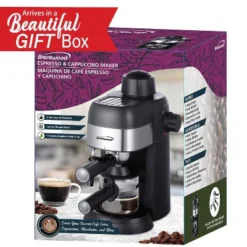 Brentwood GA-134BK 4-Cup Stainless Steel Espresso And Cappuccino Maker Machine In Black 16 Brentwood GA-134BK 4-Cup Stainless Steel Espresso And Cappuccino Maker Machine In Black -Kitchen Appliances GUEST 0a17b8be d470 43a8 97ff 607abf17d4e3