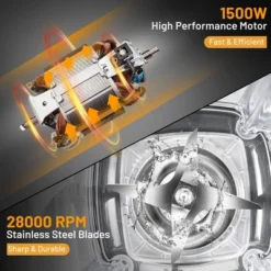 Costway 1500W 5 Speed Countertop Smoothie Blender -Kitchen Appliances GUEST 0a22af34 0915 45a9 992d 35c2991de380