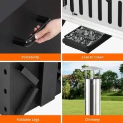 Outdoor Pizza Oven Wood Fired Pizza Oven Portable Patio Ovens Included Pizza Stone -Kitchen Appliances GUEST 0a50d192 a6b2 45b7 ac83 befb902d1131