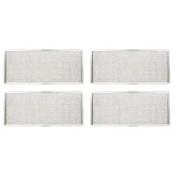 Nispira Replacement Microwave Range Hood Grease Filter Compatible With Whirlpool W10208631A, 12-7/8" X 5-3/4" X 1/16". 4 Filters