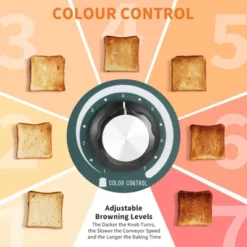 Commercial Toaster Conveyor, 450 Slices/H, 1800W 110v, 7 Temperature Settings -Kitchen Appliances GUEST 0c68e16a 1742 4962 8c13 63bcf481eb14