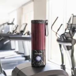 BlendJet 2 Portable Blender Black Marble: 16oz Smoothie Maker, Stainless Steel, Hand Wash, 150W, 1 Speed