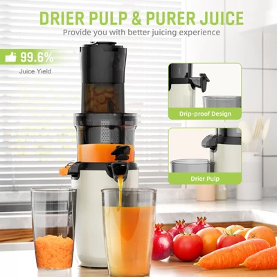 SUGIFT Cold Press Juicer – Compact Masticating Juicer Machine With Quiet 180W Motor, Wide Feed Chute, Easy To Clean 2 SUGIFT Cold Press Juicer – Compact Masticating Juicer Machine With Quiet 180W Motor, Wide Feed Chute, Easy To Clean - Image 2