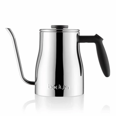 Bodum Bistro 34oz Stovetop Gooseneck Kettle - Stainless Steel: Best Tea & Pour Over Kettle, Ergonomic Handle, Hand Wash 5 Bodum Bistro 34oz Stovetop Gooseneck Kettle - Stainless Steel: Best Tea & Pour Over Kettle, Ergonomic Handle, Hand Wash - Image 5