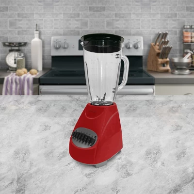 Brentwood 12-Speed Blender Glass Jar In Red 1 Brentwood 12-Speed Blender Glass Jar In Red