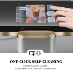 Super Automatic Espresso Machine 20 Bar High Pressure For Latte Espresso And Cappuccino, Stainless Steel Conical Burr Grinder -Kitchen Appliances GUEST 0e884152 4e16 44b3 bc37 f32102142348