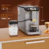 20 Bar Coffee Machine With Milk Tank, Grinder & Touch Display (Silver-Gold)