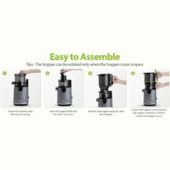 Ecoself Cold Press Juicer – 5.3" Large Feed Chute, 1.7L Capacity, Slow Masticating Juicer For Maximum Nutrients, Easy To Clean Juicer Machine Grey 21 Ecoself Cold Press Juicer – 5.3" Large Feed Chute, 1.7L Capacity, Slow Masticating Juicer For Maximum Nutrients, Easy To Clean Juicer Machine Grey -Kitchen Appliances GUEST 10531292 fb86 4b49 ad82 f0583f6170a9 1