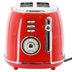 MegaChef 1.7 Liter Electric Tea Kettle & 2 Slice Toaster Combo In Red: Stainless Steel, Cordless, BPA-Free, 1500W -Kitchen Appliances GUEST 1132b2a9 a1c2 4ea0 8b60 a601be62accd