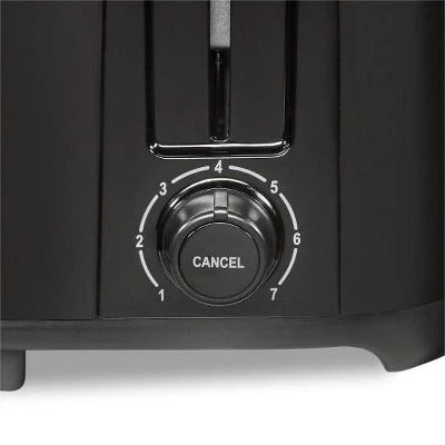 Proctor Silex Four Slice Toaster - Black: 1300W, Bagel & Toast Functions, Plastic, 1-Year Warranty 2 Proctor Silex Four Slice Toaster - Black: 1300W, Bagel & Toast Functions, Plastic, 1-Year Warranty - Image 2