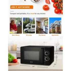 Commercial CHEF Small Microwave 0.7 Cu. Ft. Countertop Microwave With Mechanical Contro -Kitchen Appliances GUEST 1344bda5 1571 4537 9ee4 93f3990e603c