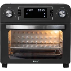 Deco Chef 24QT Stainless Steel Countertop Toaster Air Fryer Oven With Accessories (Black) -Kitchen Appliances GUEST 164c8d28 ab2a 44ca 83df 7f37ff5f3966