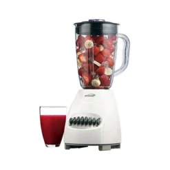 Brentwood 12 Speed Blender Plastic Jar - White -Kitchen Appliances GUEST 168bc0bf 7077 44f3 8223 d2cc51813b48