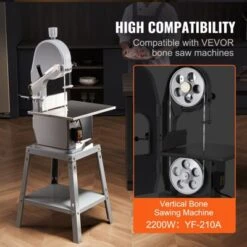 VEVOR Band Saw Blade, 83.5x0.63x0.02 Inch, 5 PCS/Pack Meat Bandsaw Blades For Replacement, Carbon Steel Blade, Silver -Kitchen Appliances GUEST 16bbbbe5 789b 443b a736 caeef1a67cc3