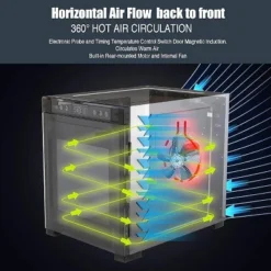 NutriChef 900-Watt Electric Countertop Food Dehydrator - Premium Multi-Tier Meat Beef Jerky Maker Fruit/Vegetable Dryer -Kitchen Appliances GUEST 173abcc8 3f70 497c afcb 70a433f65b02