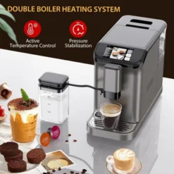 Jojoka Espresso & Cappuccino Maker With Burr Grinder And Milk Frother, 20 Bar Automatic Coffee Machine With TFT Touch Display,7 One-Touch Drinks 13 Jojoka Espresso & Cappuccino Maker With Burr Grinder And Milk Frother, 20 Bar Automatic Coffee Machine With TFT Touch Display,7 One-Touch Drinks -Kitchen Appliances GUEST 17f98516 3a95 466e 9225 cb26c7d3deba