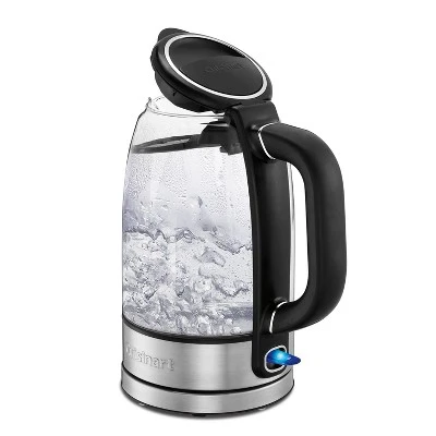 Cuisinart 1.7L Cordless Glass Electric Kettle Stainless Steel - GK-17N: Water Boiler, Blue Light, 1500W, 3-Year Warranty 2 Cuisinart 1.7L Cordless Glass Electric Kettle Stainless Steel - GK-17N: Water Boiler, Blue Light, 1500W, 3-Year Warranty - Image 2