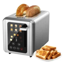 WHALL ULTRA 2 Slice Toaster, Touchsreen Toaster 2 Slice, Stainless Steel Toaster, Bread Toaster, Bagel Toaster With Wide Slot -Kitchen Appliances GUEST 18e4d4fd 64b4 4be5 befc c8061216b257