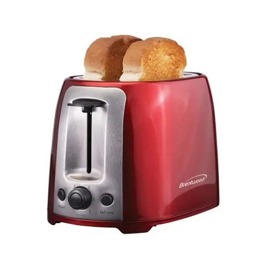 Brentwood 2 Slice Cool Touch Toaster In Red And Stainless Steel 2 Brentwood 2 Slice Cool Touch Toaster In Red And Stainless Steel - Image 2