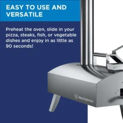 Westinghouse Wood Pellet Artisan Outdoor Pizza Oven -Stainless Steel Portable Pizza Ovens -Kitchen Appliances GUEST 19adf5d5 5807 4199 906e cd2a6a214662