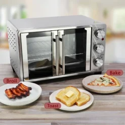 MegaChef 25L French Door Multi-Function Electric Toaster Oven With Rotisserie Set -Kitchen Appliances GUEST 19dd3938 6ff3 44fc 8e8b 4610d8285f23