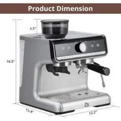 Espresso Machine With Grinder - 20 Bar Professional Coffee Maker, Built-in Milk Frother, 95oz Water Tank & 30 Grind Settings -Kitchen Appliances GUEST 1a00d0f3 556a 4d5e a443 41c81cadbf43