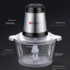 Milex Insta Chop Elite – 300W Turbo Food Processor With 4-Layer Stainless Steel Blades -Kitchen Appliances GUEST 1b4e550c 2882 4e11 bde8 4e37a0ac6d17