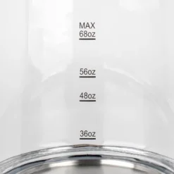Capresso H2O Glass Select Electric Water Kettle: 68oz Rapid-Boil, LED Indicator, Stainless Steel Lid, 1500W Heater -Kitchen Appliances GUEST 1be45cf6 35a0 4d2f a12a 096d4abab747