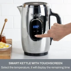 All-Clad 1.5L Electric Kettle With Touchscreen, 1500W, Stainless Steel