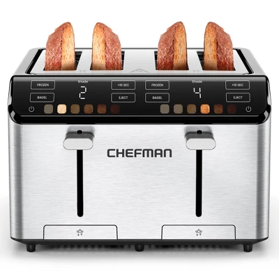 Chefman Smart Touch™ Digital Toaster With 6 Touchscreen Shade Settings – Stainless Steel 7 Chefman Smart Touch™ Digital Toaster With 6 Touchscreen Shade Settings – Stainless Steel - Image 7