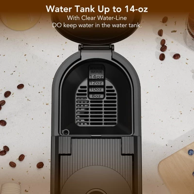 Kismile Single Serve Coffee Maker, Compatible With Capsule And Ground, 5 Brew Sizes Up To 14 Oz, Adjustable Funnel Height, K-cup Coffee Machine 5 Kismile Single Serve Coffee Maker, Compatible With Capsule And Ground, 5 Brew Sizes Up To 14 Oz, Adjustable Funnel Height, K-cup Coffee Machine - Image 5