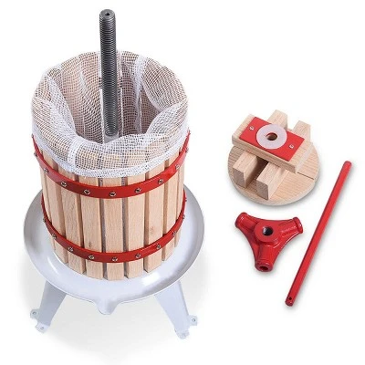Costway 1.6 Gallon Fruit Wine Press Cider Apple Grape Crusher Juice Maker Tool Wood 8 Costway 1.6 Gallon Fruit Wine Press Cider Apple Grape Crusher Juice Maker Tool Wood - Image 8