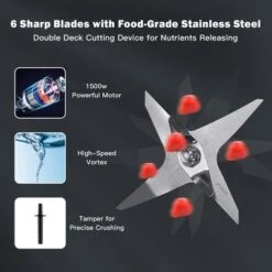 Costway 1500W Countertop Smoothies Blender 10 Speed W/ 6 Pre-Setting Programs -Kitchen Appliances GUEST 1e354acf 57c5 4030 90bd 5a945fef9b8c