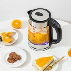 Aroma 1.7L Digital Programmable Kettle With Illumination: Borosilicate Glass, Automatic Shut-Off, Water Level Viewer -Kitchen Appliances GUEST 1e9036f4 6f08 4ae0 8f92 354c214f8228